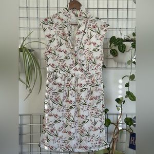 Molly Bracken Floral Faux Wrap Dress Medium